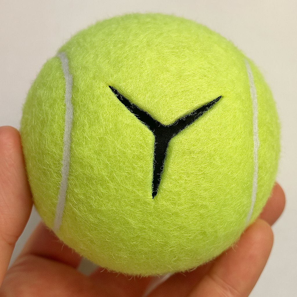 Recycled tennis ball for school chair leg protection